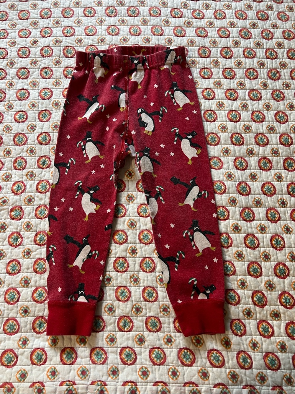 Hanna Andersson Kids Dancing Penguin Print Pajama pants size 3T